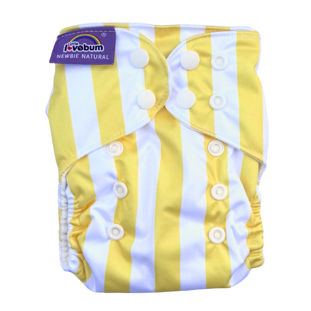 Newbie Natural Organic Cotton All-in-One Newborn Reusable Nappy
