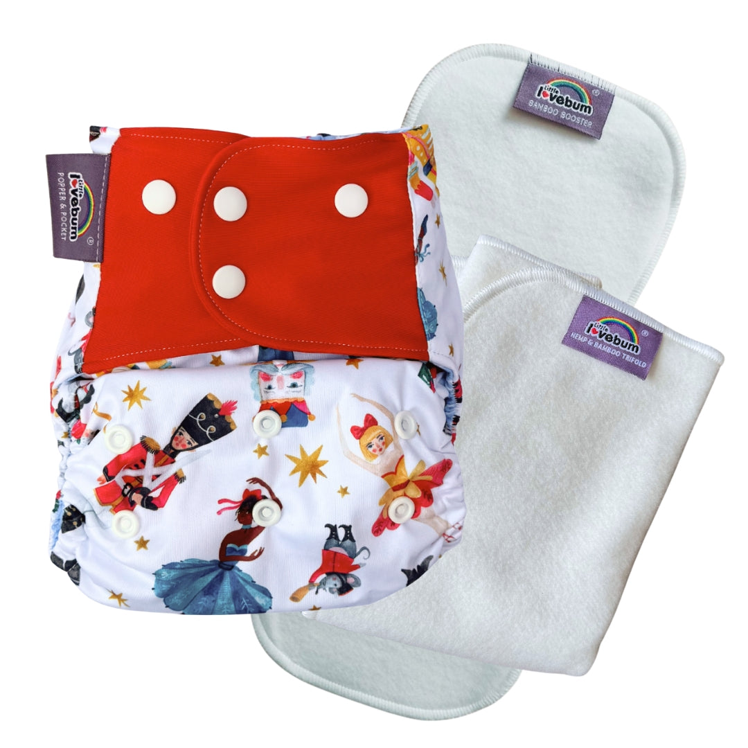 Popper & Pocket V3 Reusable Cloth Nappy