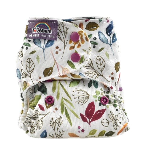 Newbie Natural Organic Cotton All-in-One Newborn Reusable Nappy