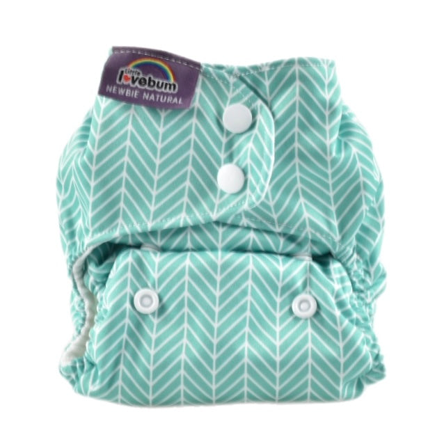 Newbie Natural Organic Cotton All-in-One Newborn Reusable Nappy