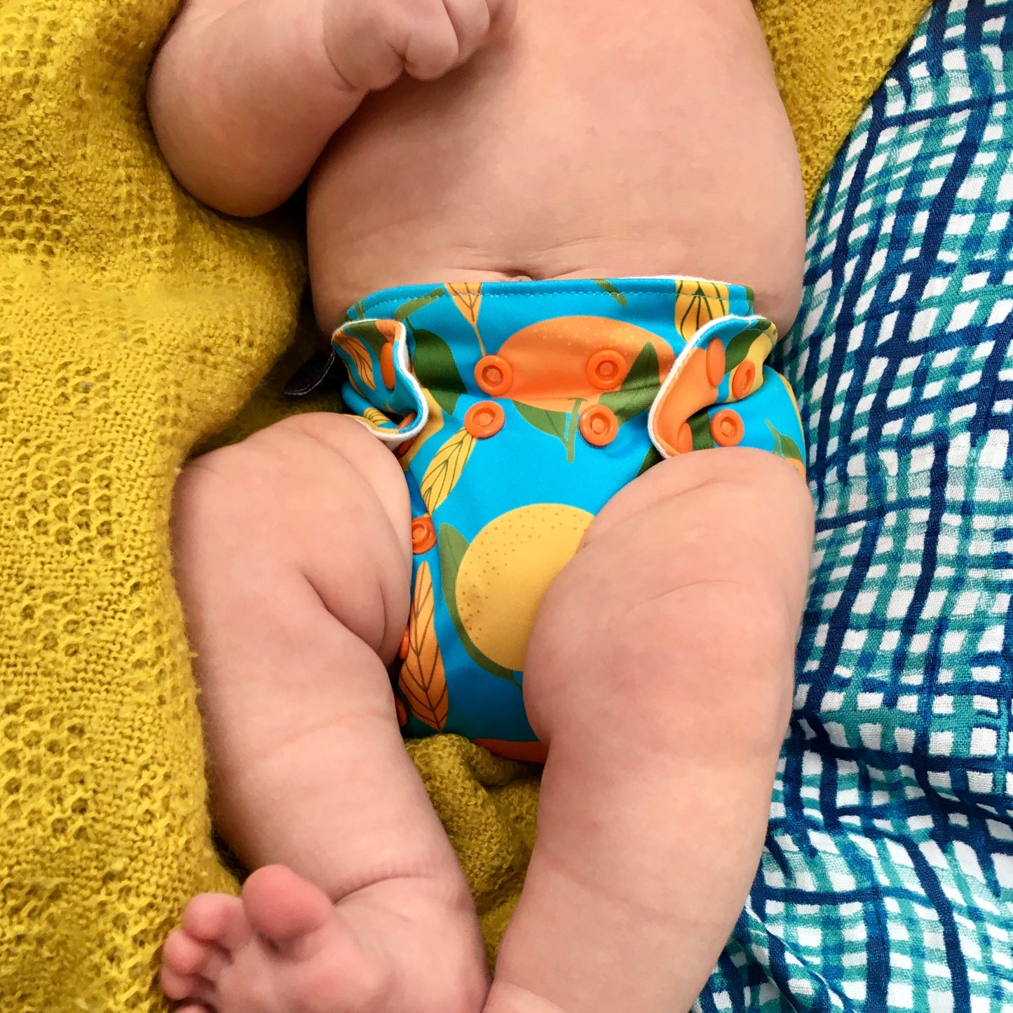 Newbie Natural Organic Cotton All-in-One Newborn Reusable Nappy