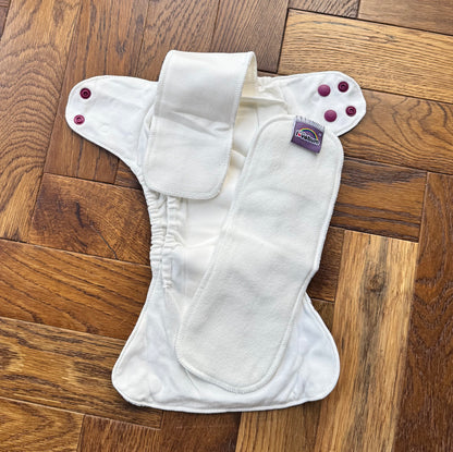 Newbie Natural Organic Cotton All-in-One Newborn Reusable Nappy