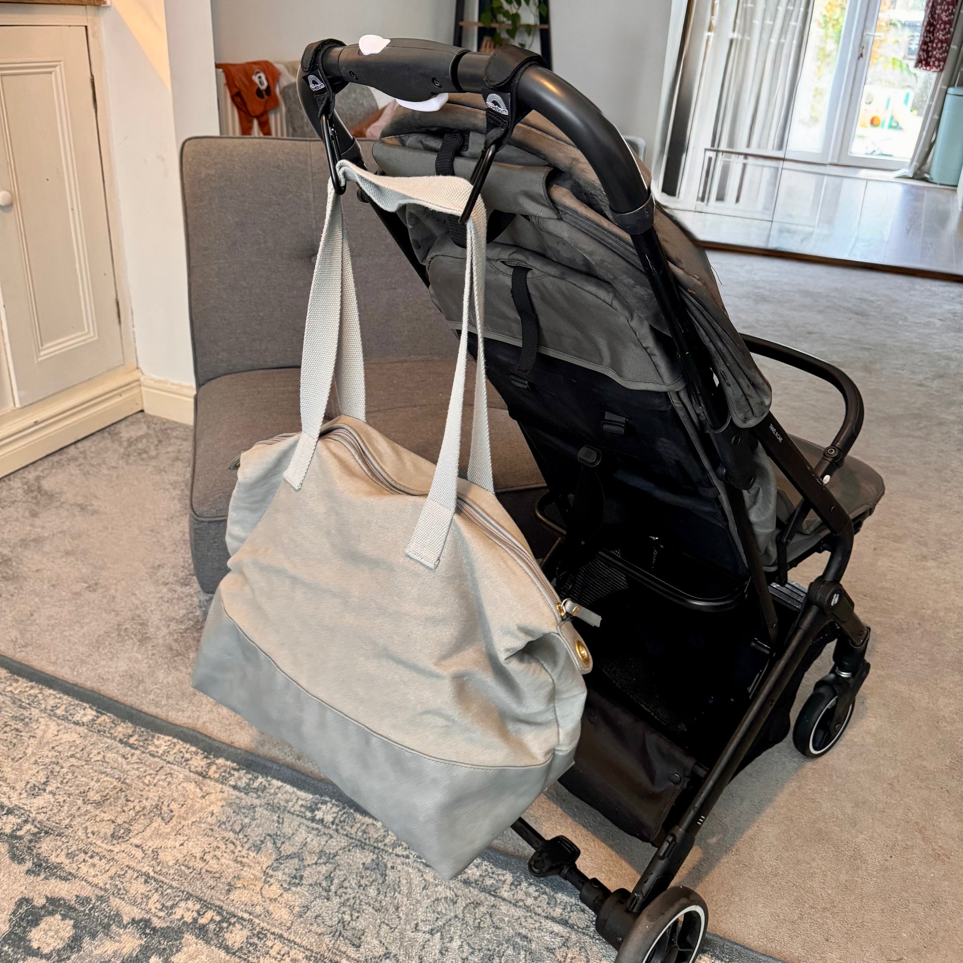 Buggy clips to make a double shop