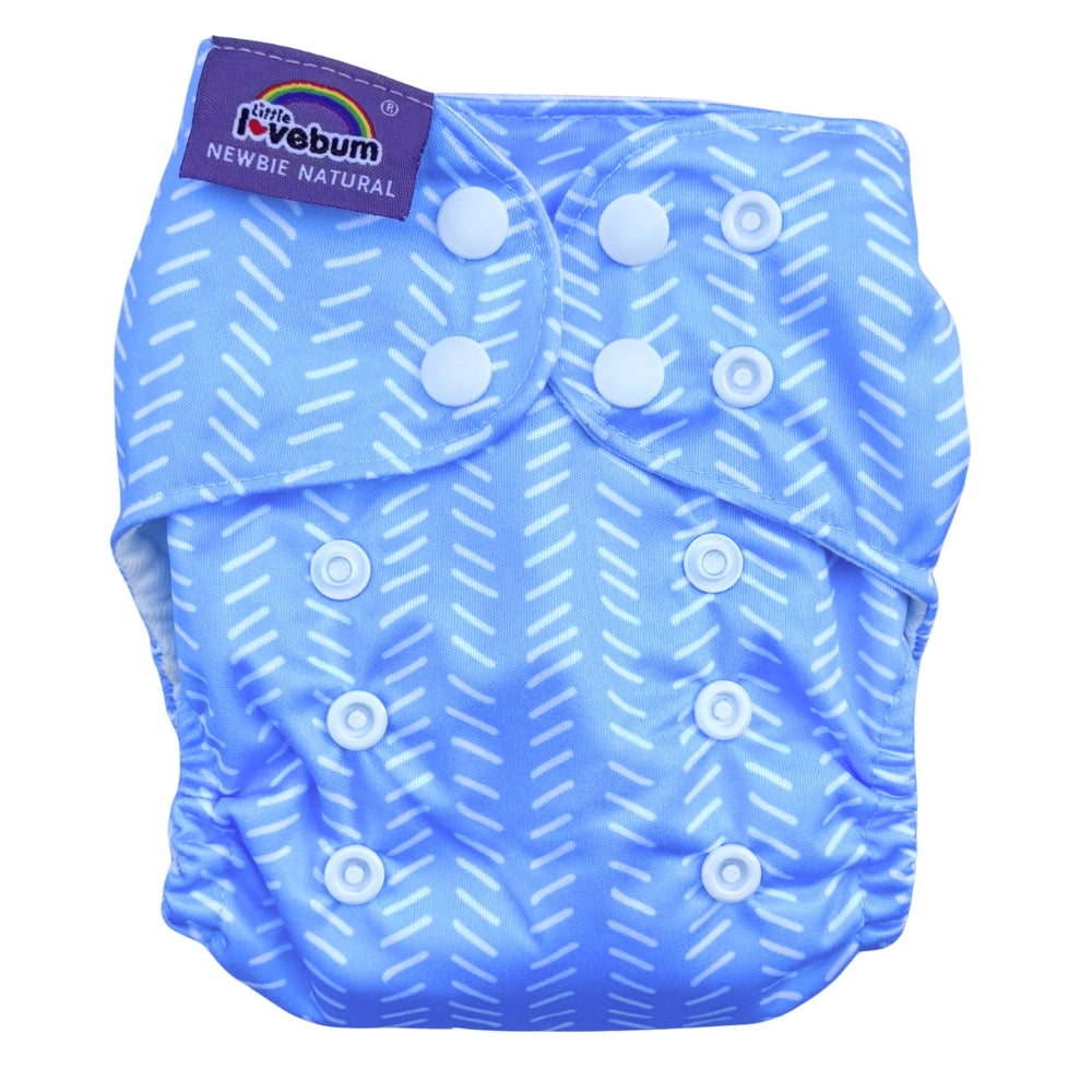 Newbie Natural Organic Cotton All-in-One Newborn Reusable Nappy