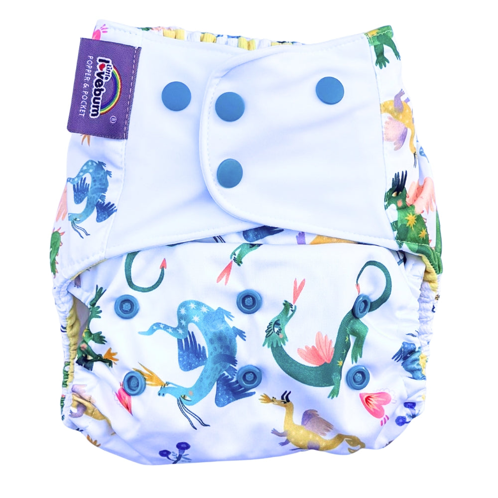 Popper & Pocket V3 Reusable Cloth Nappy