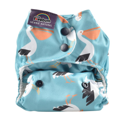 Newbie Natural Organic Cotton All-in-One Newborn Reusable Nappy