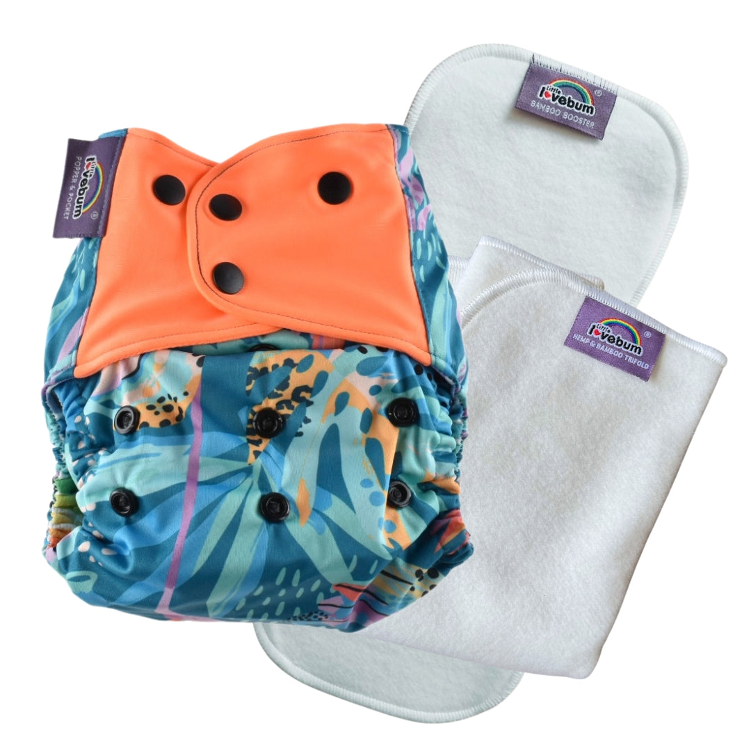 Popper & Pocket V3 Reusable Cloth Nappy