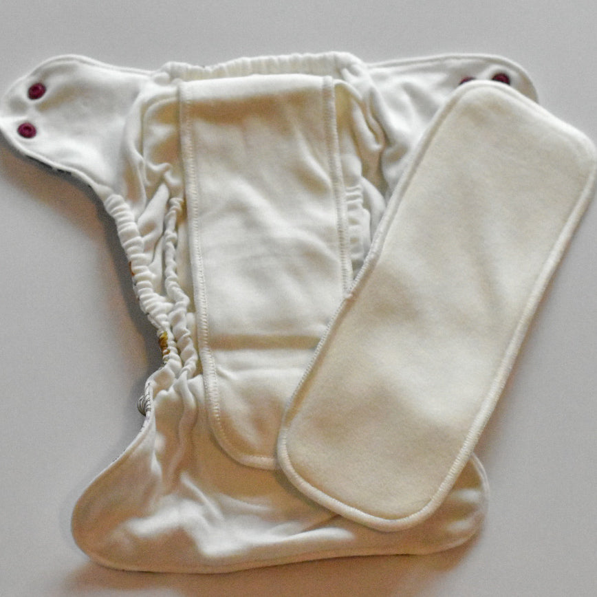 Newbie Natural Organic Cotton All-in-One Newborn Reusable Nappy – Little  Lovebum